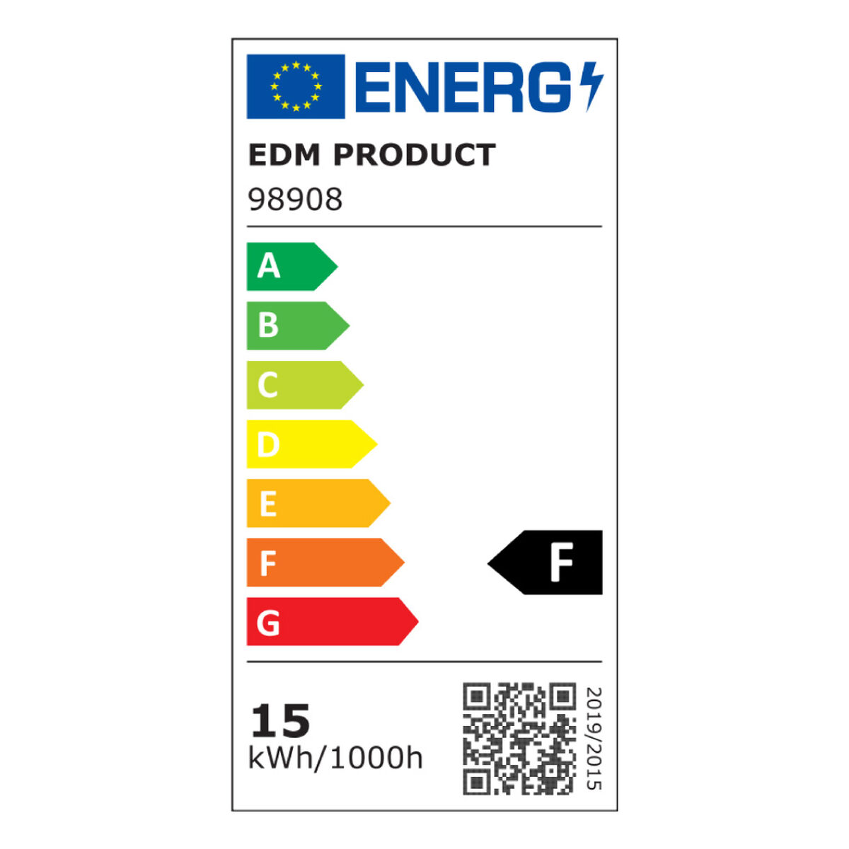 LED-lampa EDM 98908 15 W E27 1521 Lm 35,5 x 6,3 x 8,6 cm I flera riktningar (6500 K) - 14