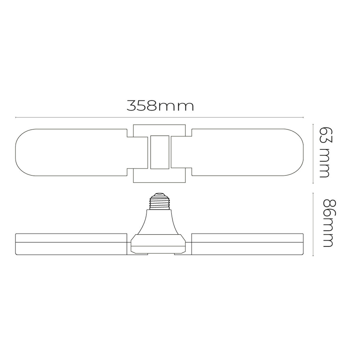 LED-lampa EDM 98908 15 W E27 1521 Lm 35,5 x 6,3 x 8,6 cm I flera riktningar (6500 K) - 13