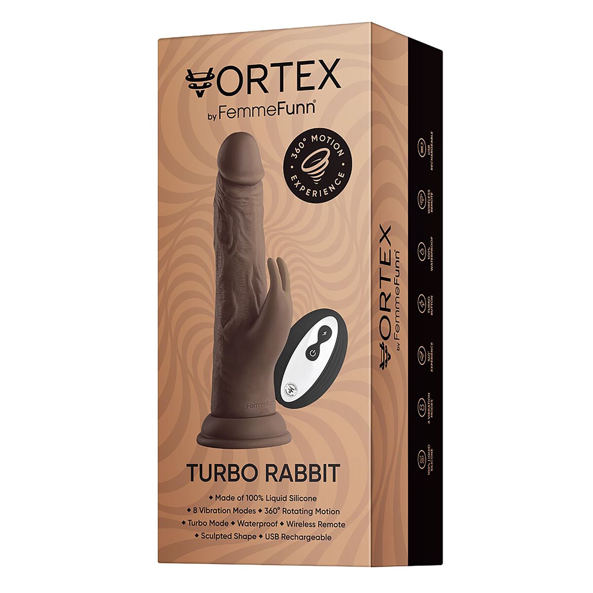 Realistisk dildo FemmeFunn Vortex Silikon ABS Ø 4,7 cm (12,4 cm) - 6