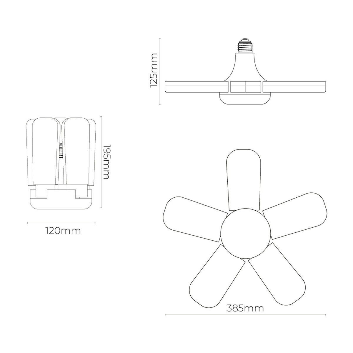LED-lampa EDM 98909 45 W E27 4265 Lm I flera riktningar (6500 K) - 13