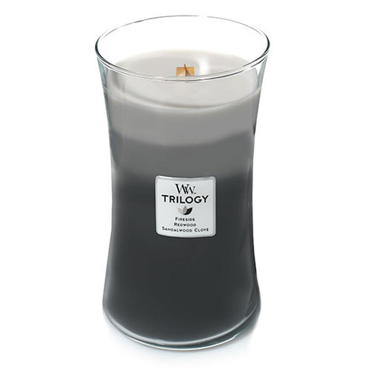 Doftljus Woodwick Trilogy Large Hourglass Candles