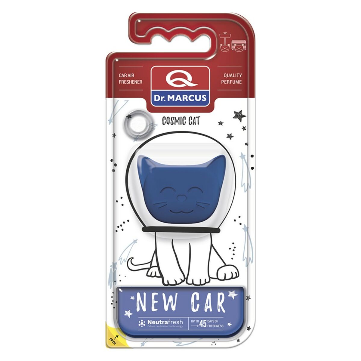 Billuftfreser Dr Marcus Cosmic Cat Ny bil Plast Doft Hängen - 3