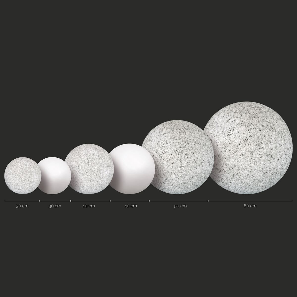 Belysning dekoration Sphere Sten 60 x 60 x 60 cm - 3