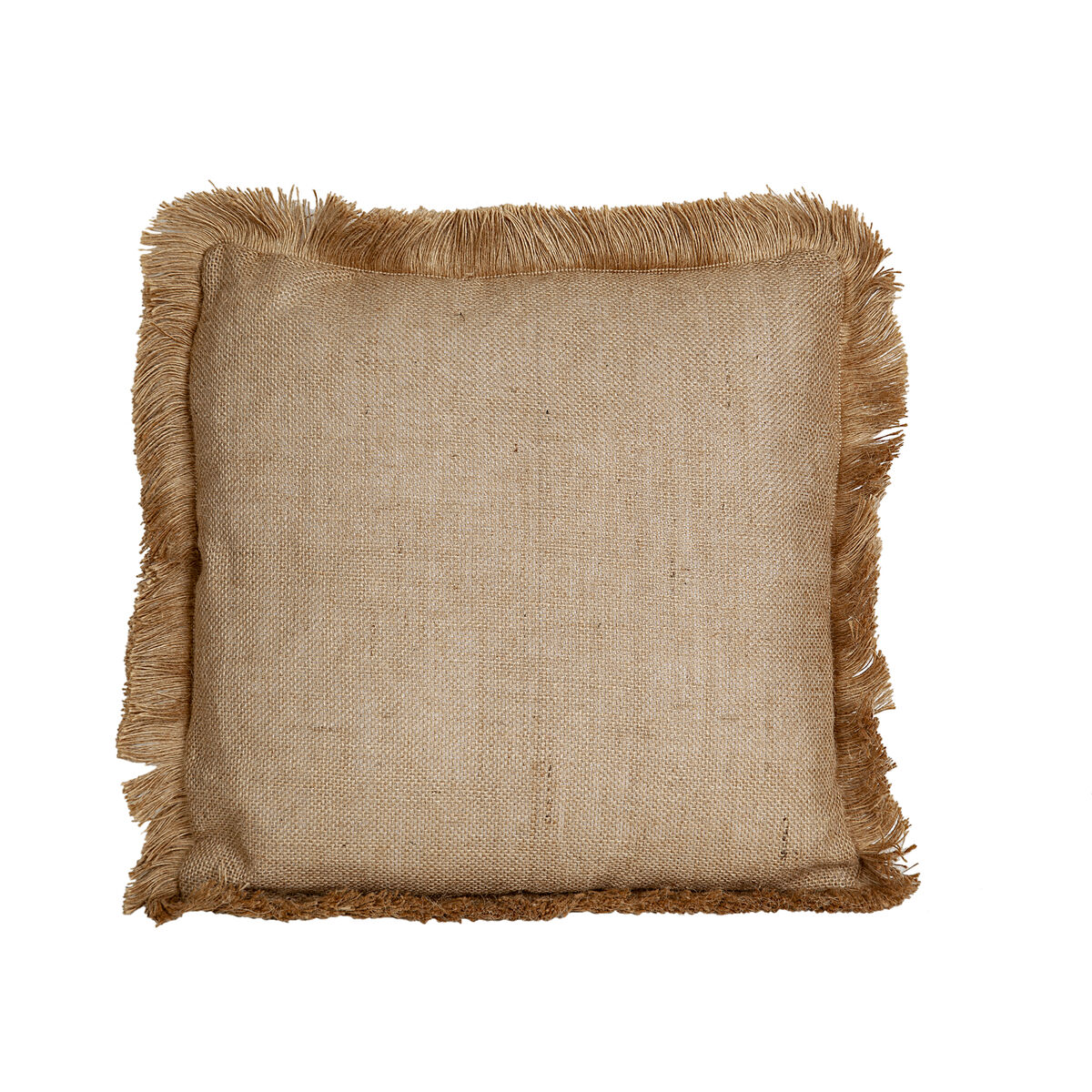 Kudde Romimex Brun Med tofsar 45 x 10 x 45 cm