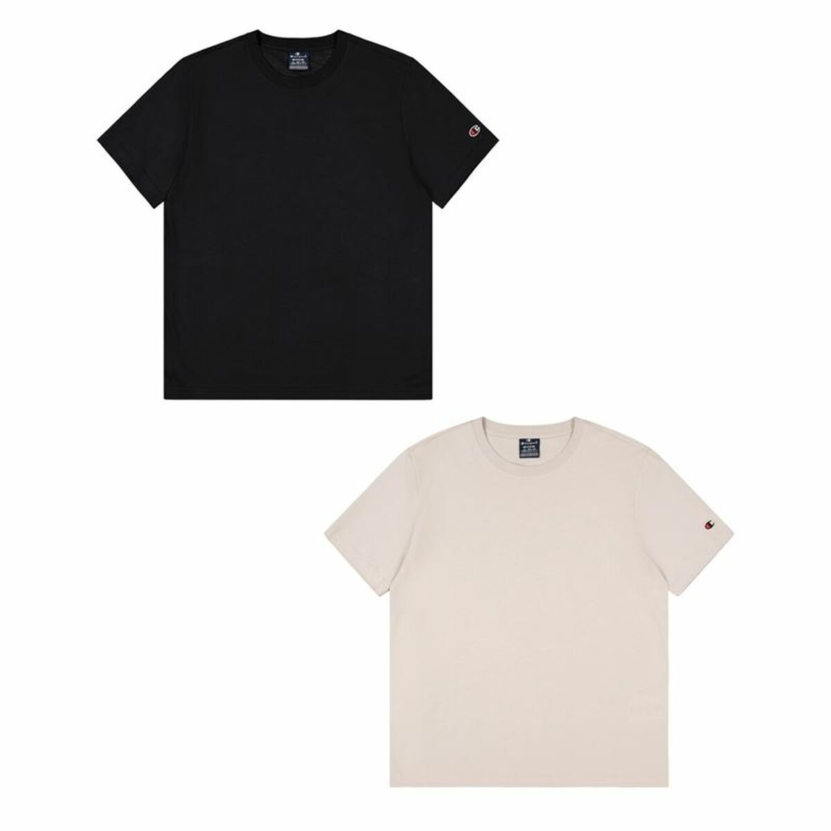 T-shirt med kortärm Herr Champion Svart 2 antal