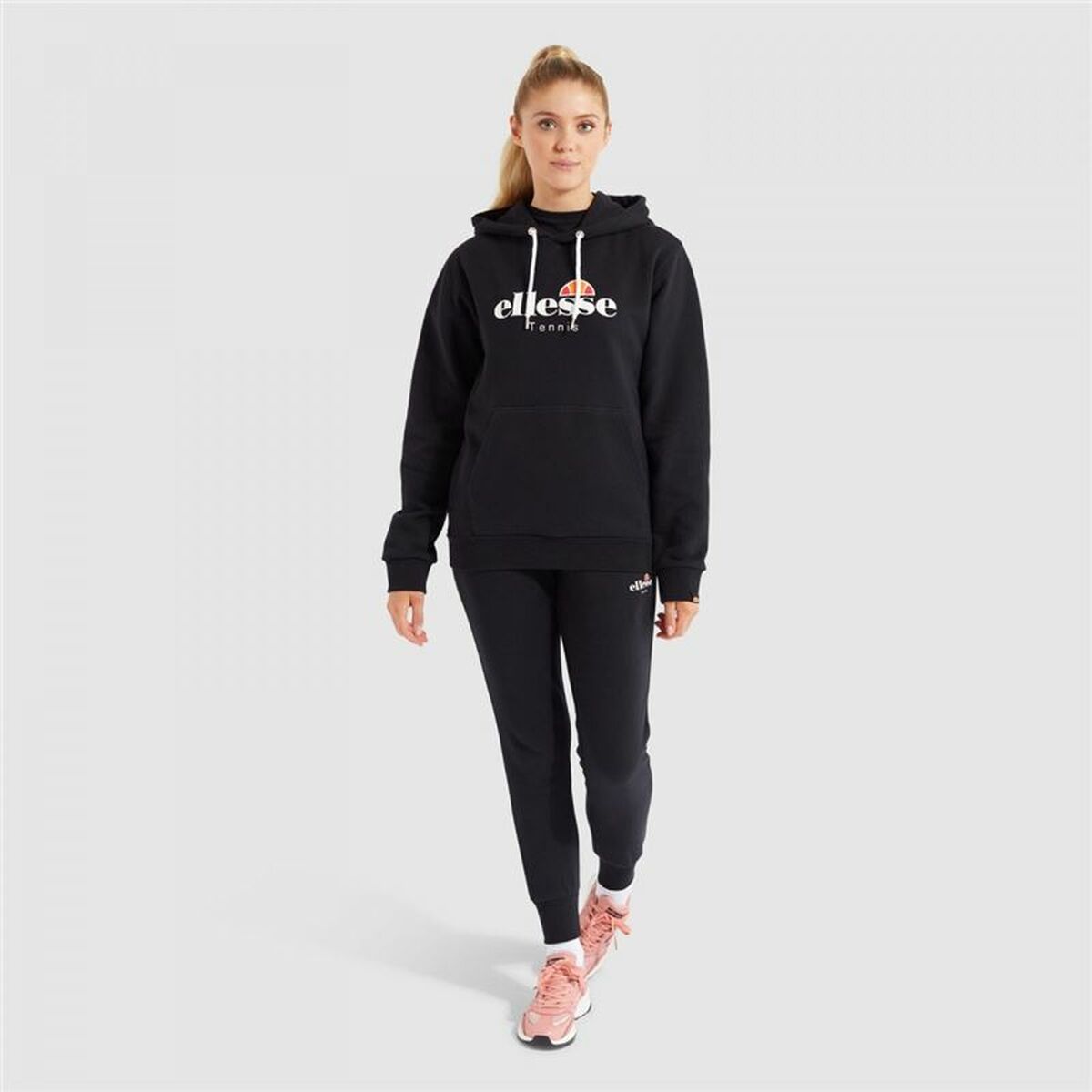 Tröja med huva Dam Ellesse Ascellare Svart - 4