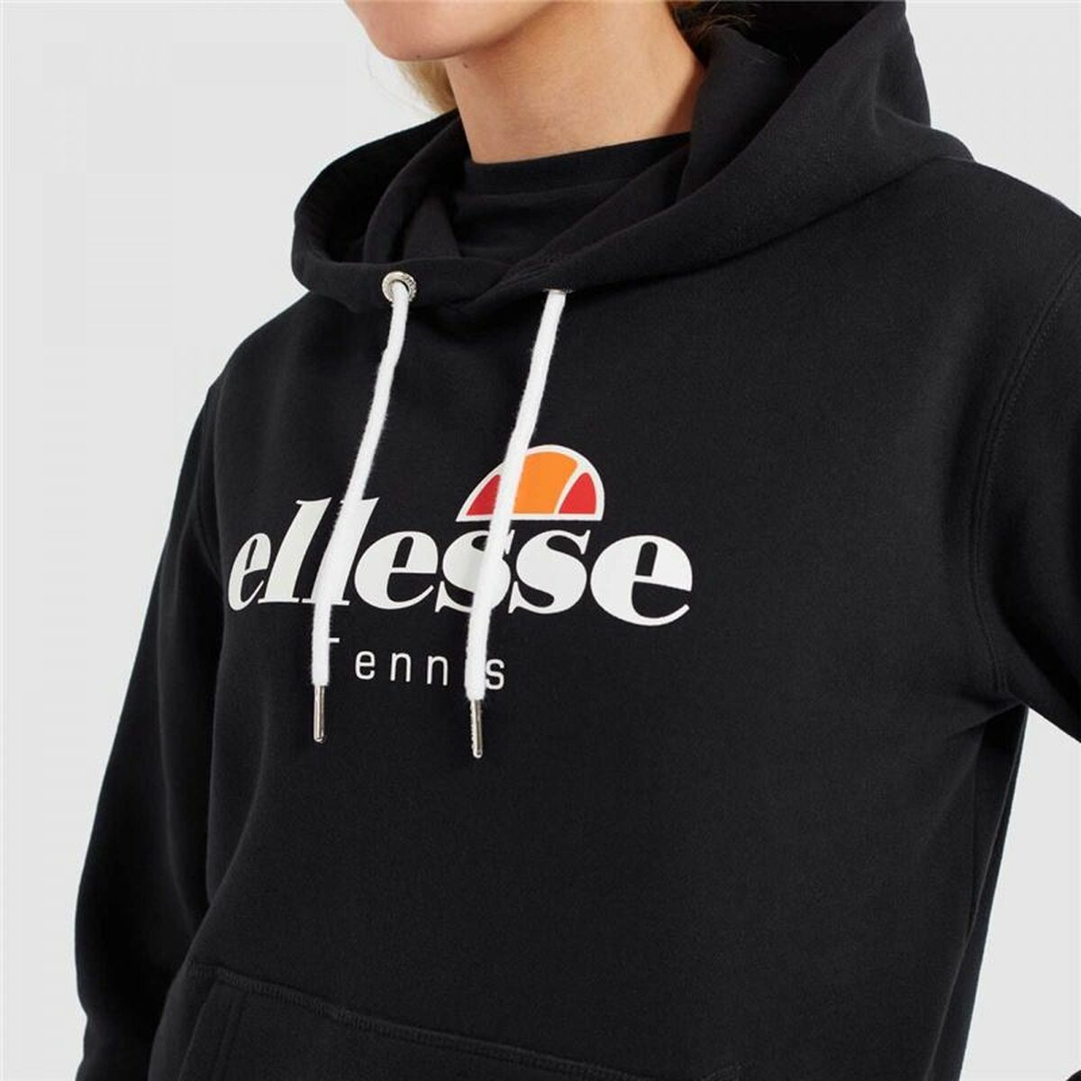 Tröja med huva Dam Ellesse Ascellare Svart - 3