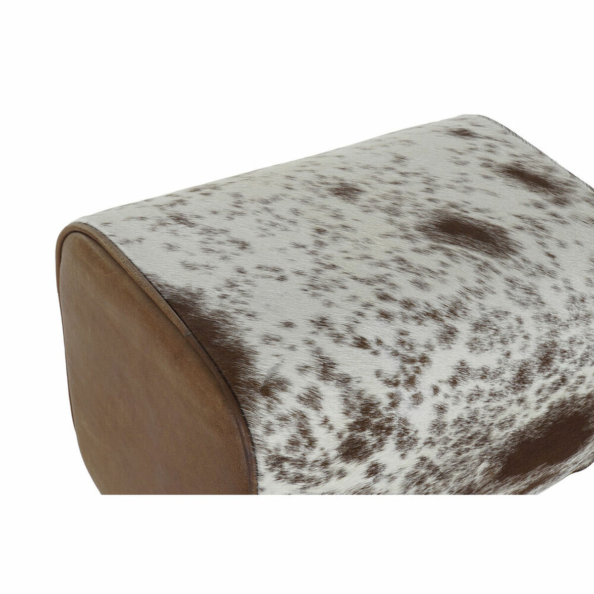 Sittpall DKD Home Decor Vit Brun Svart Läder Trä 50 x 35 x 75 cm - 6
