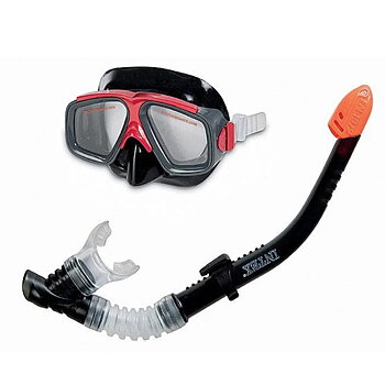 Snorkel och cyklop för barn Intex Grön