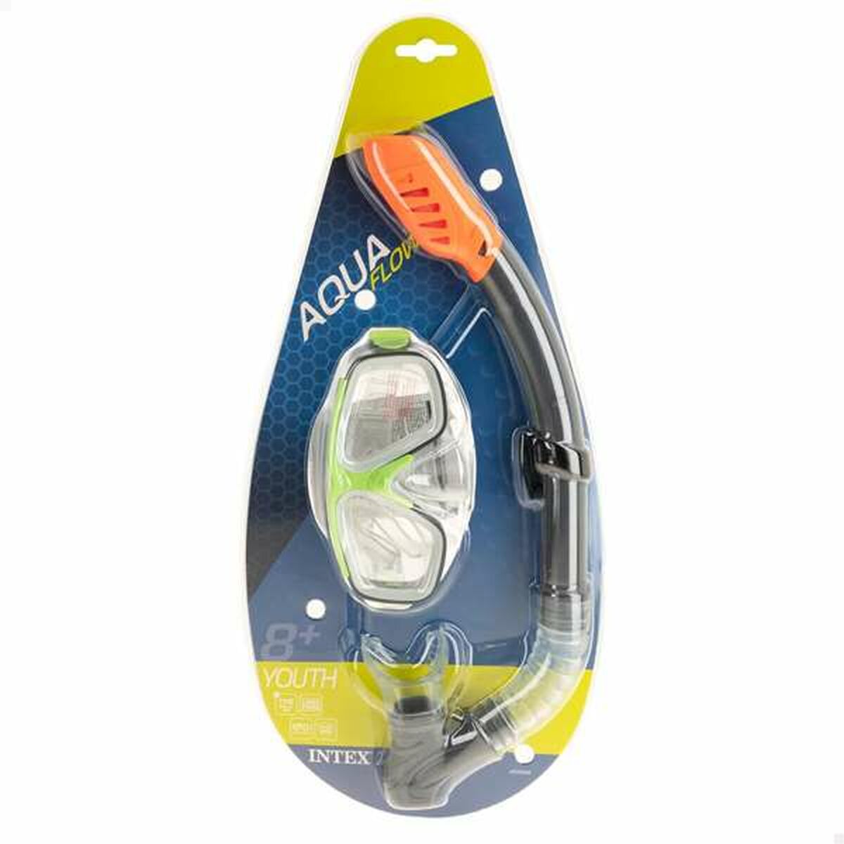Snorkel och cyklop för barn Intex Grön - 4