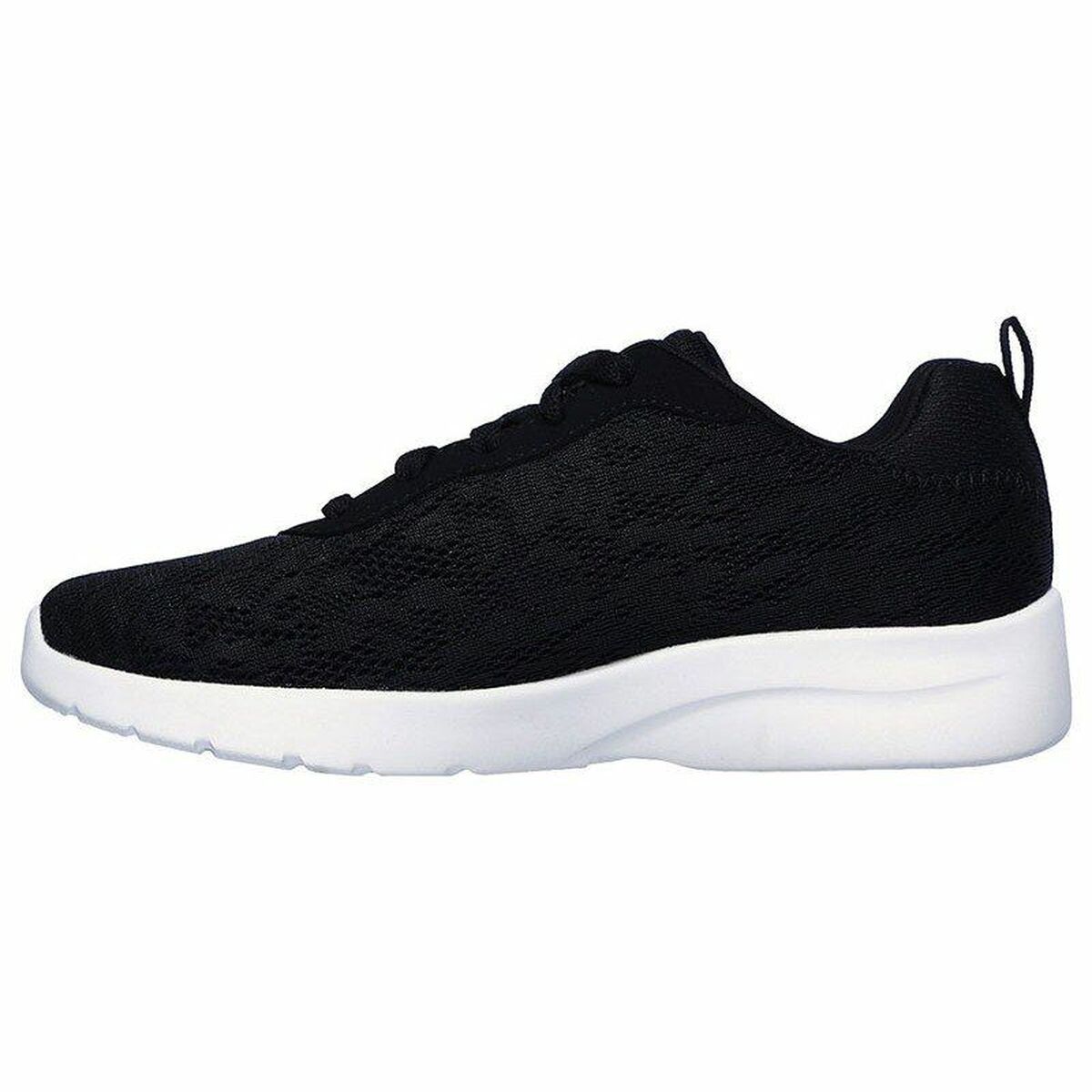 Gymnastiksko, Dam Skechers Floral Mesh Lace Up Svart - 8