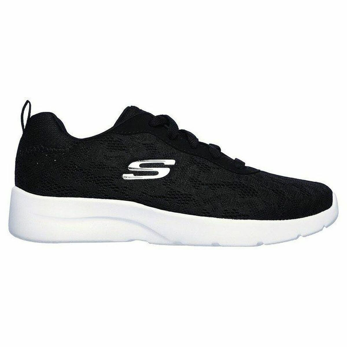 Gymnastiksko, Dam Skechers Floral Mesh Lace Up Svart - 5