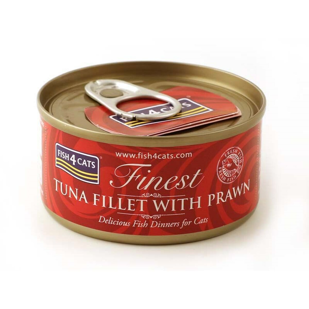Kattmat FISH4DOGS FISH4CATS Tuna fillet with prawn Fisk 70 g