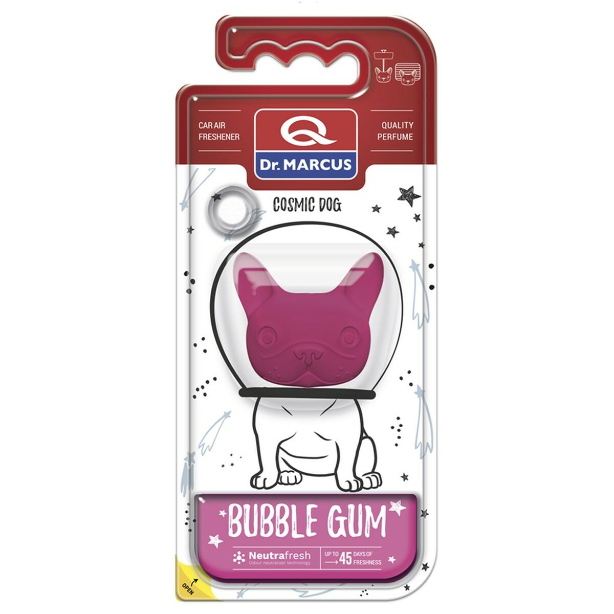 Billuftfreser Dr Marcus Cosmic Dog Tuggummi Plast Hängen - 3