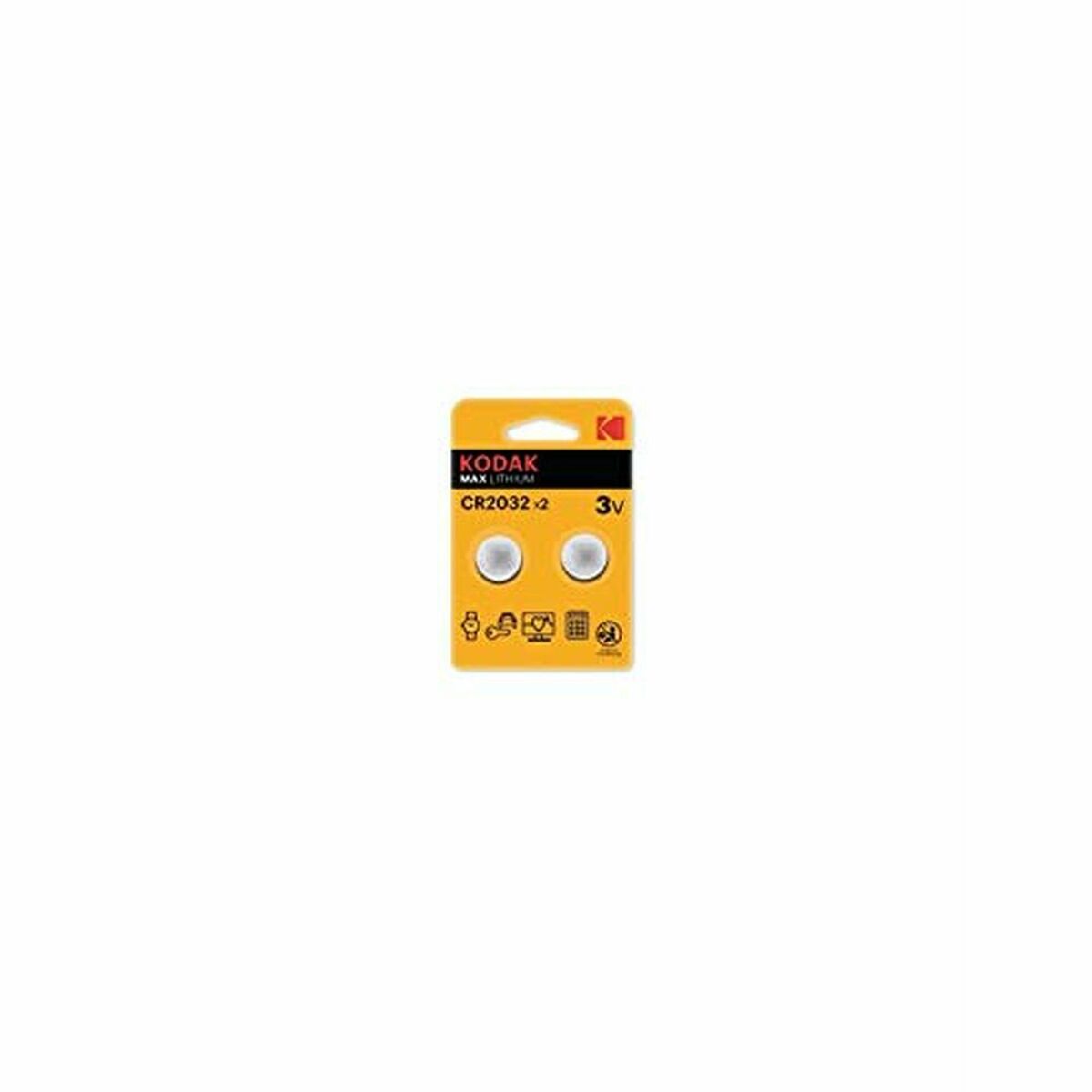 Knappcellsbatteri litium Kodak CR2032 3 V (2 uds) - 3