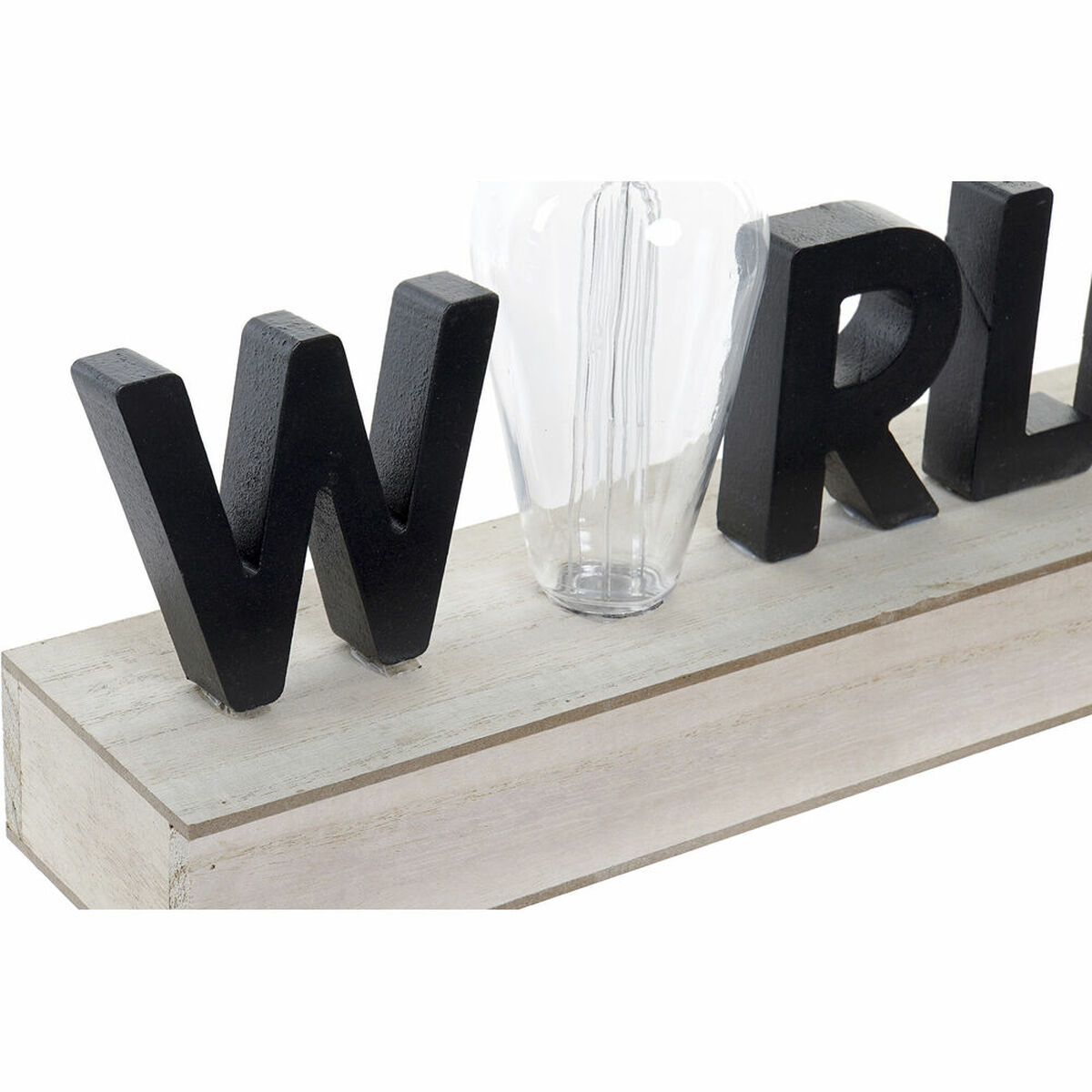 Belysning dekoration DKD Home Decor World Svart Metall Trä MDF 30 x 40 cm 34 x 8 x 16 cm - 6