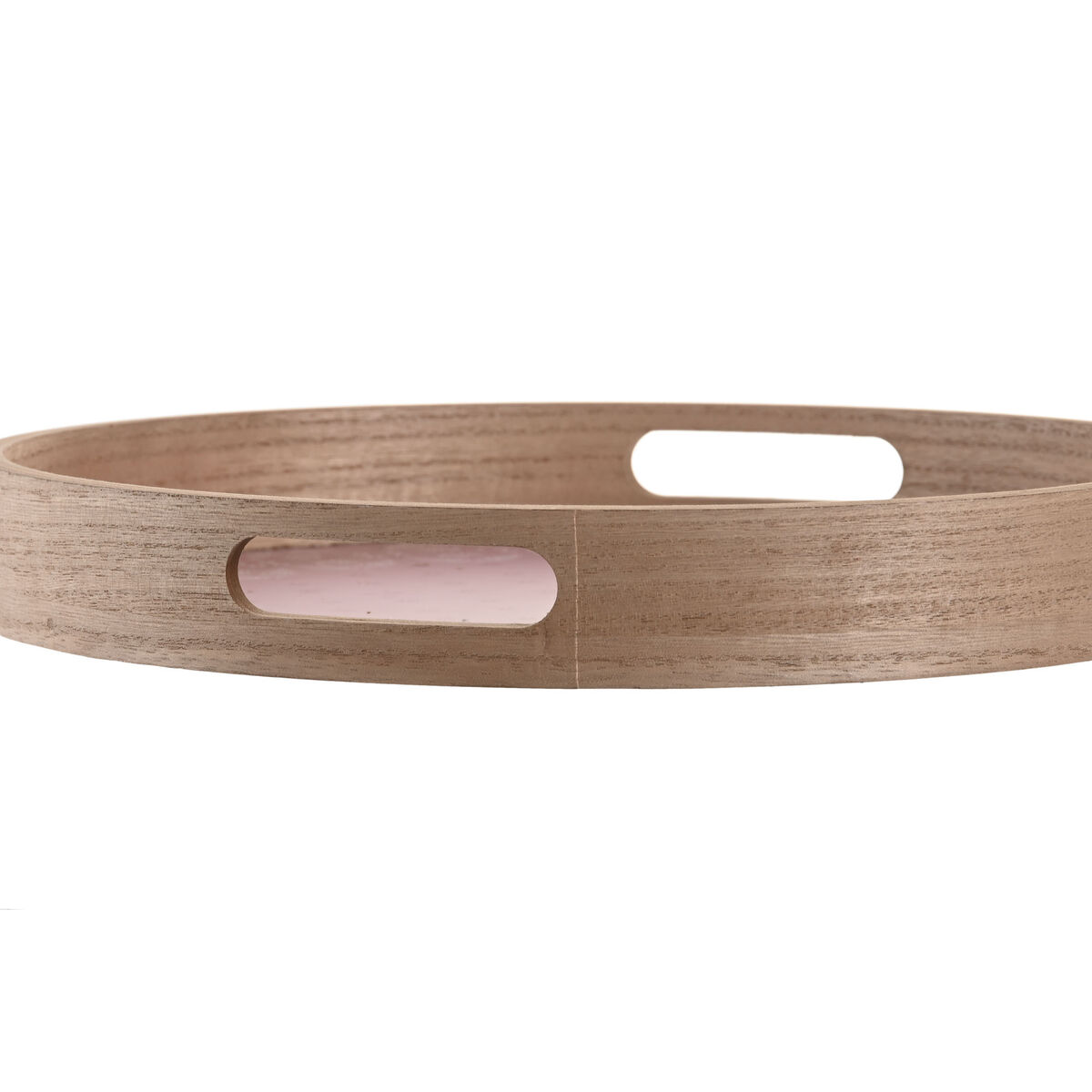 Snacksbricka DKD Home Decor Scandi Rosa Vit 35 x 35 x 5 cm Trä MDF (3 antal) - 2