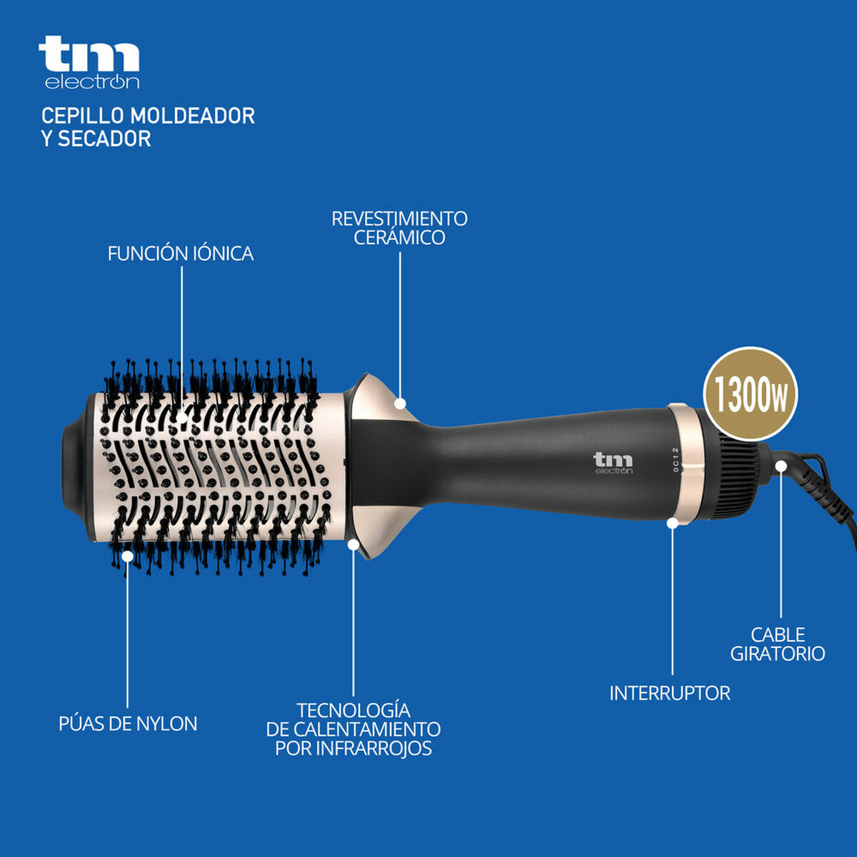 Styling borste TM Electron 220-240V 50-60Hz - 2