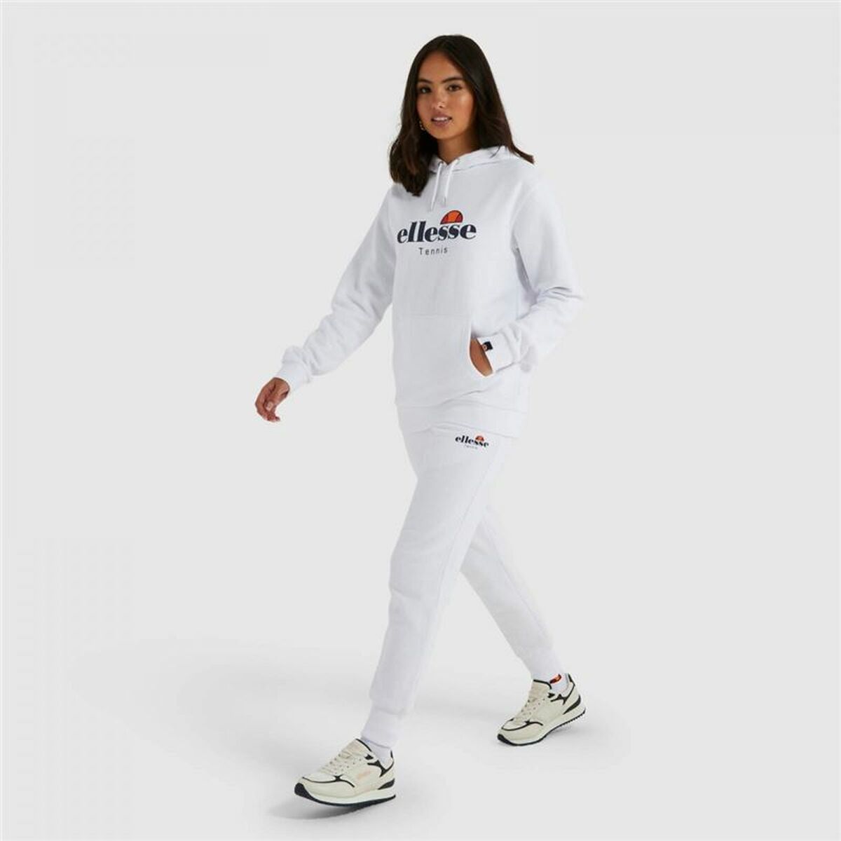 Tröja med huva Dam Ellesse Ascellare Vit - 4