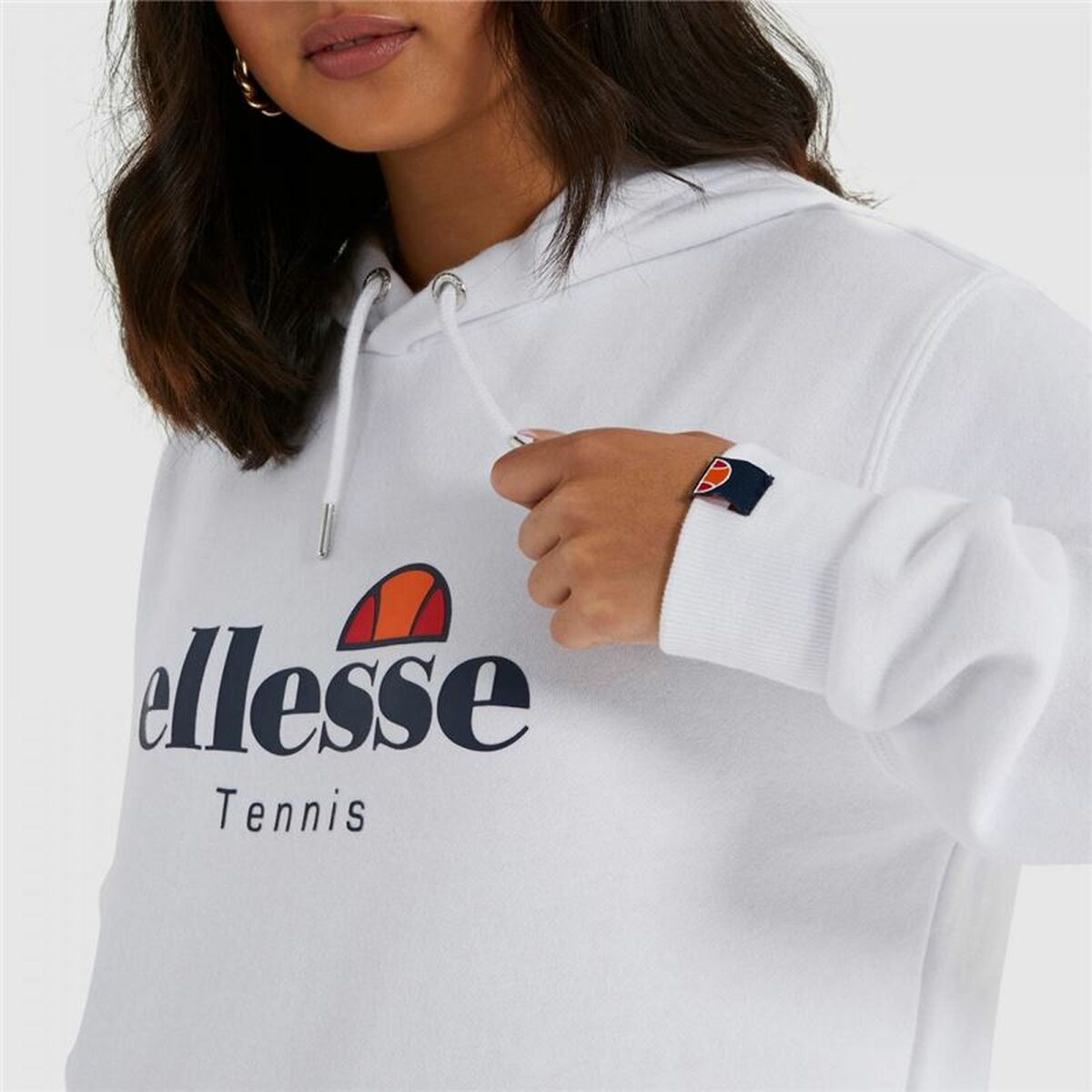 Tröja med huva Dam Ellesse Ascellare Vit - 3