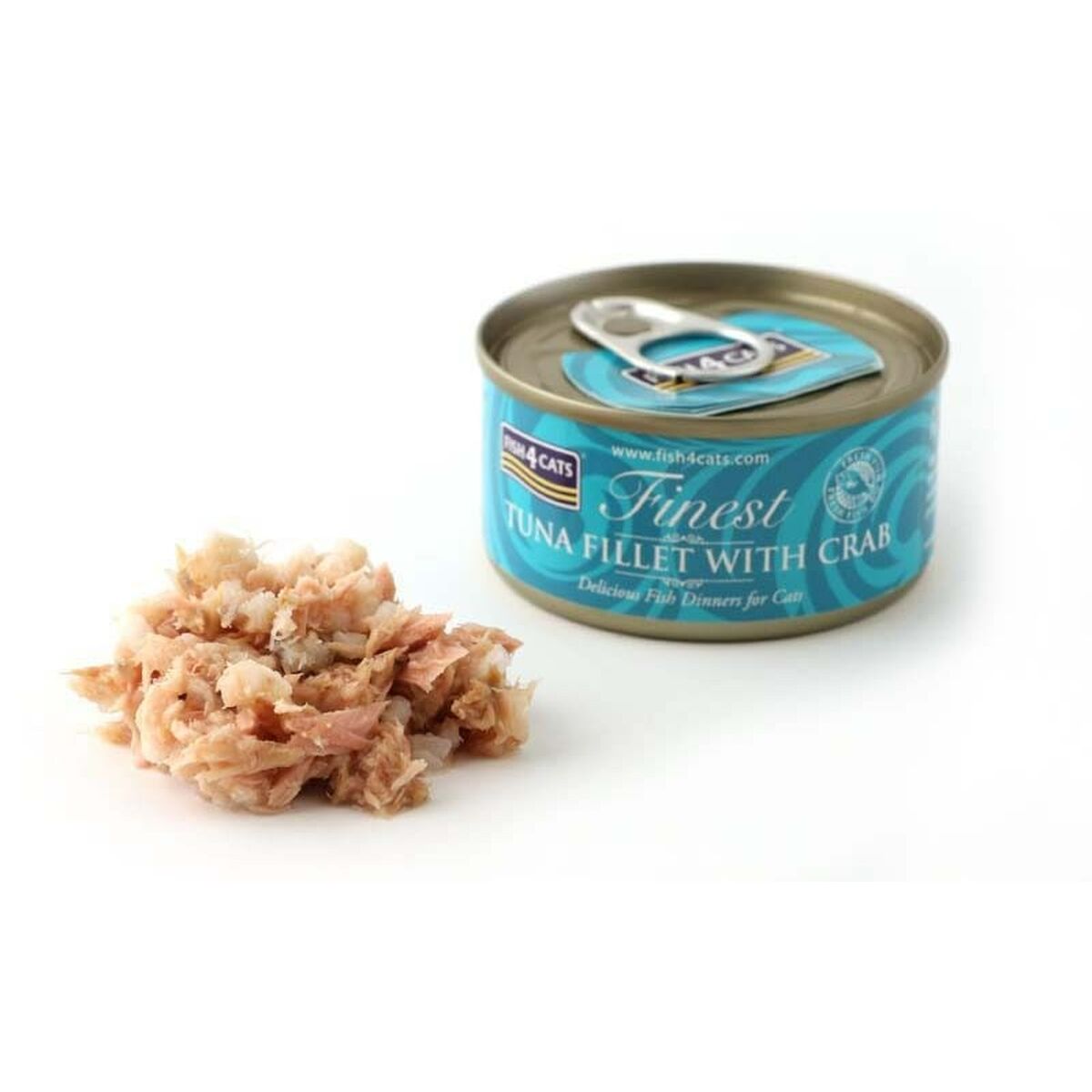 Kattmat FISH4DOGS FISH4CATS Tuna fillet with crab Fisk 70 g - 2