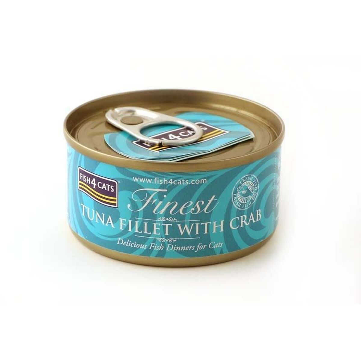 Kattmat FISH4DOGS FISH4CATS Tuna fillet with crab Fisk 70 g
