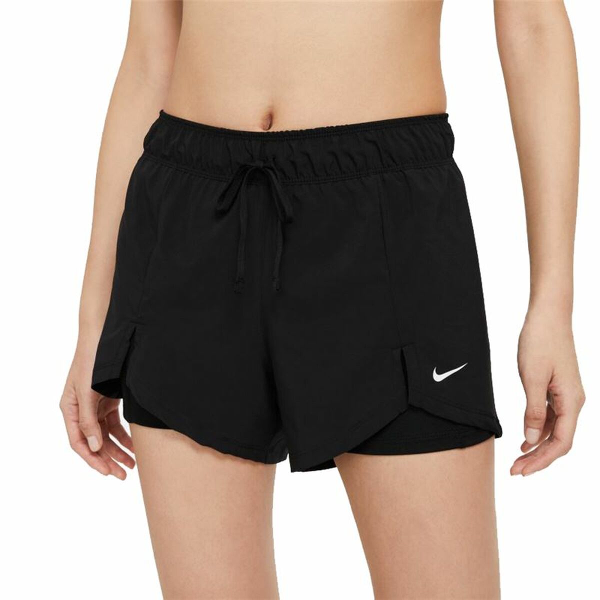 Sportshorts för kvinnor DF FLX ESS 2-IN-1 Nike Svart - 2