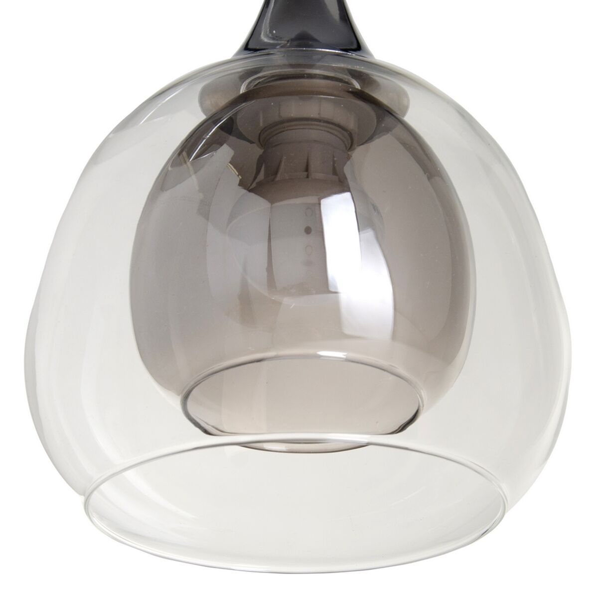 Vägglampa Glas Grå Metall 19 x 19 x 30 cm - 2
