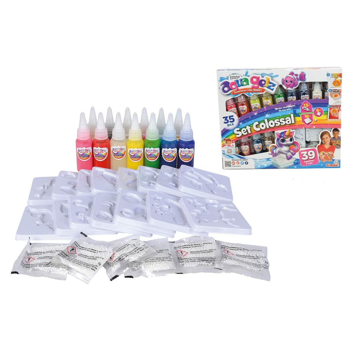 Målarset Simba Aqua Gelz Multicolour 39 Delar - 2