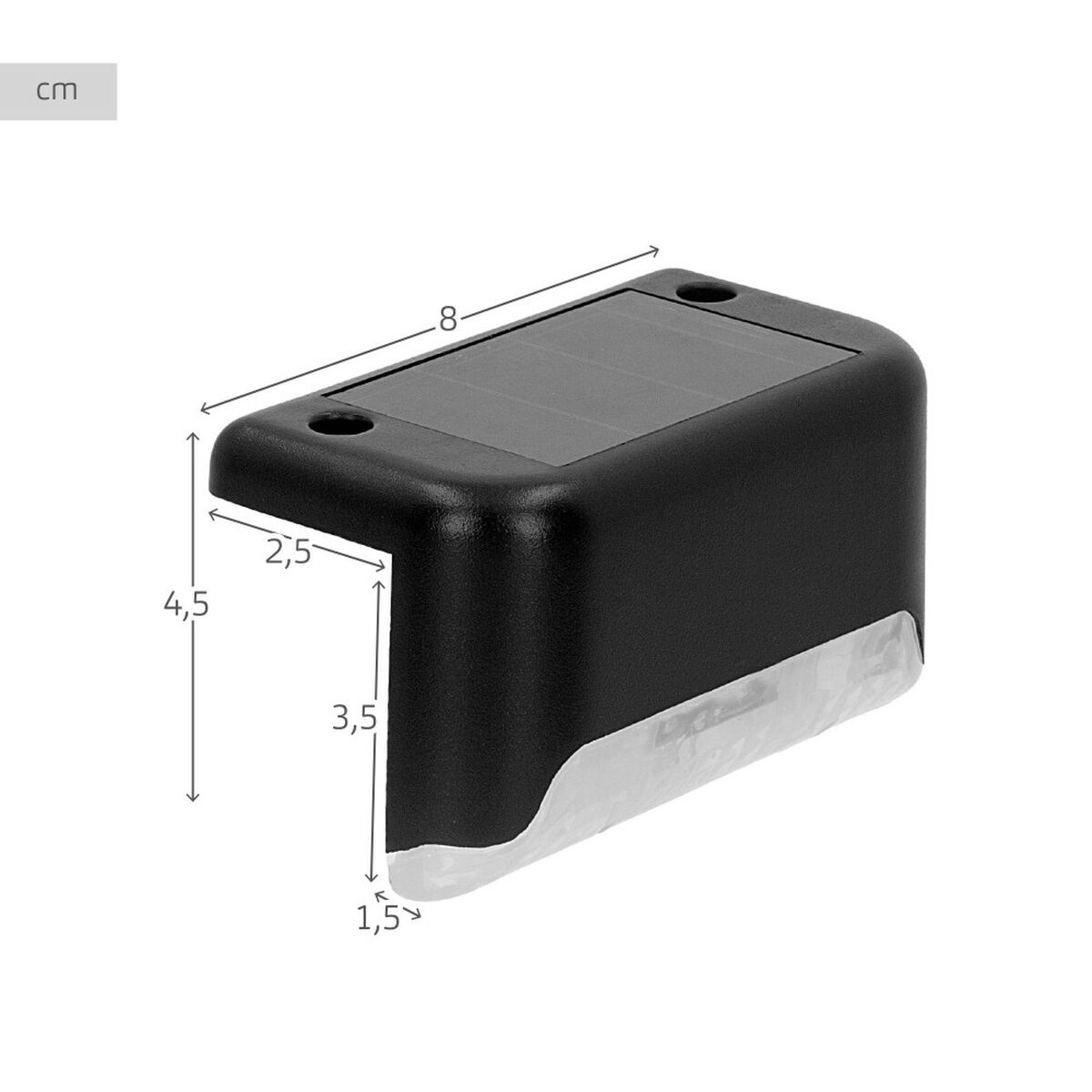 Solcellslampa Aktive 8 x 4,5 x 4 cm (12 antal) - 5