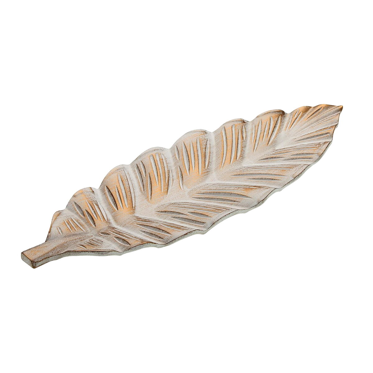 Bordsdekoration Versa Gyllene Blad 16,5 x 3,5 x 50 cm - 2