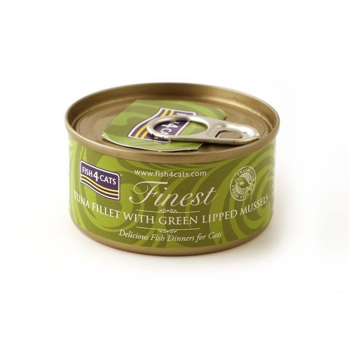 Kattmat FISH4DOGS FISH4CATS Tuna fillet with green lipped mussel Fisk 70 g