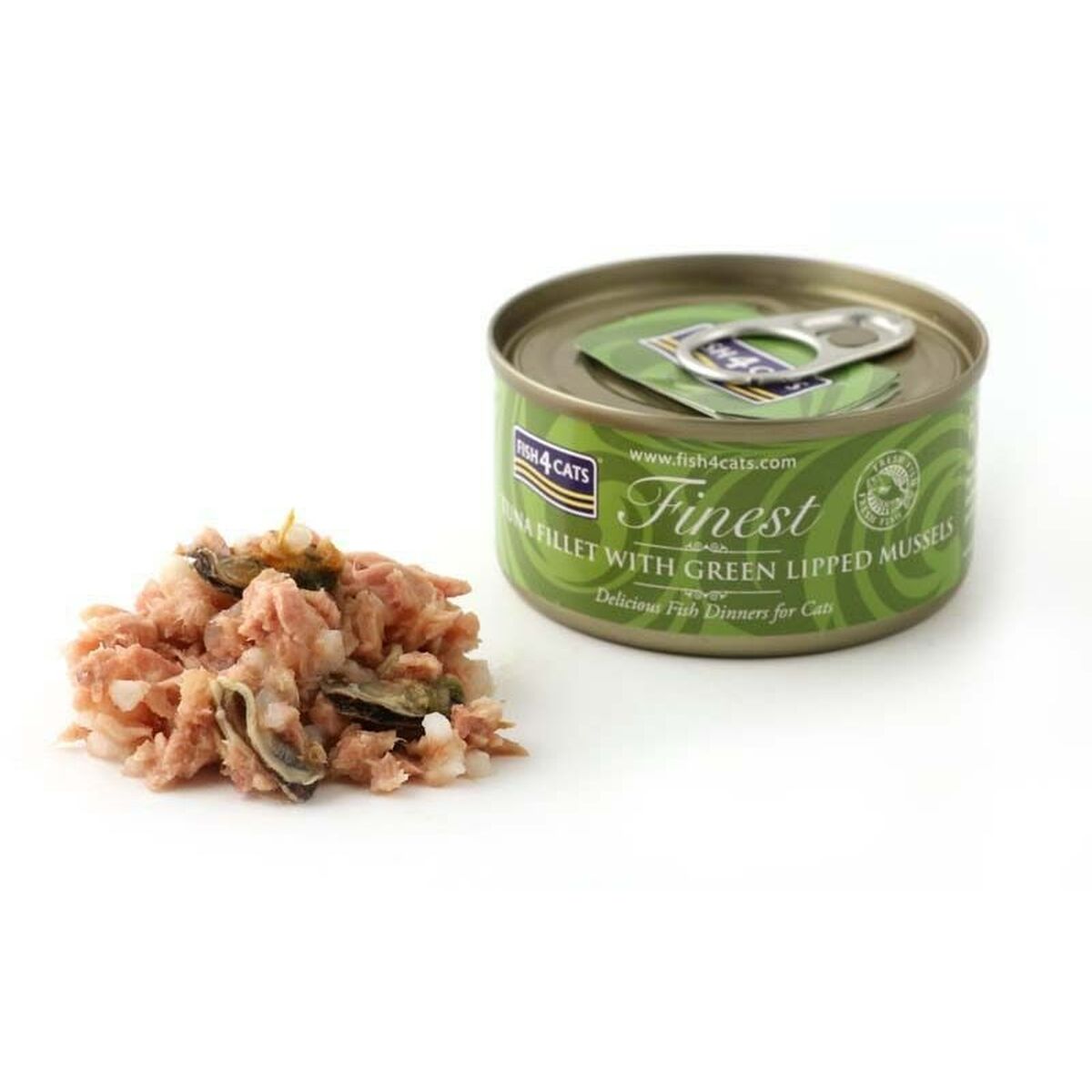 Kattmat FISH4DOGS FISH4CATS Tuna fillet with green lipped mussel Fisk 70 g - 2