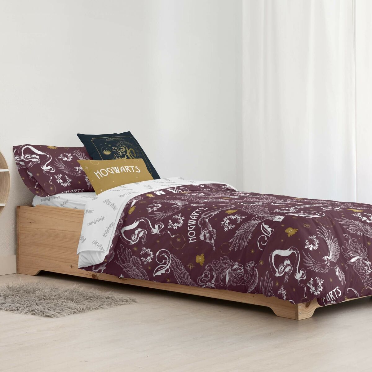Påslakan Harry Potter Creatures Multicolour 175 Trådar 180 x 220 cm Säng 105 - 6