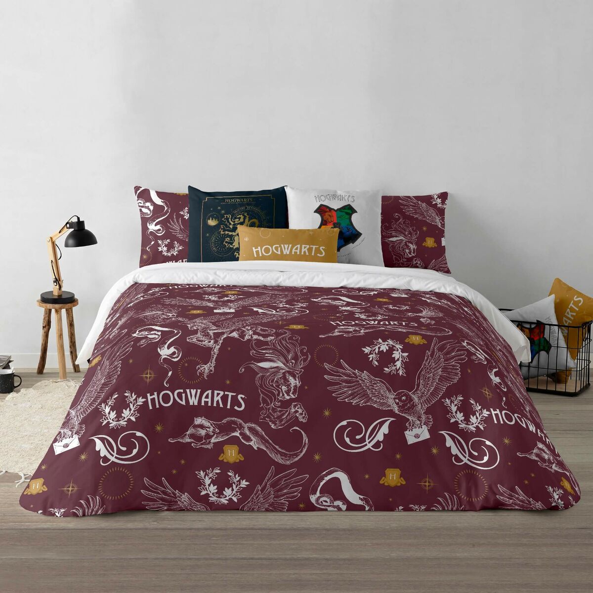 Påslakan Harry Potter Creatures Multicolour 175 Trådar 180 x 220 cm Säng 105 - 3