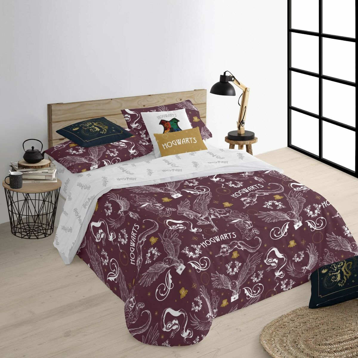 Påslakan Harry Potter Creatures Multicolour 175 Trådar 180 x 220 cm Säng 105 - 2