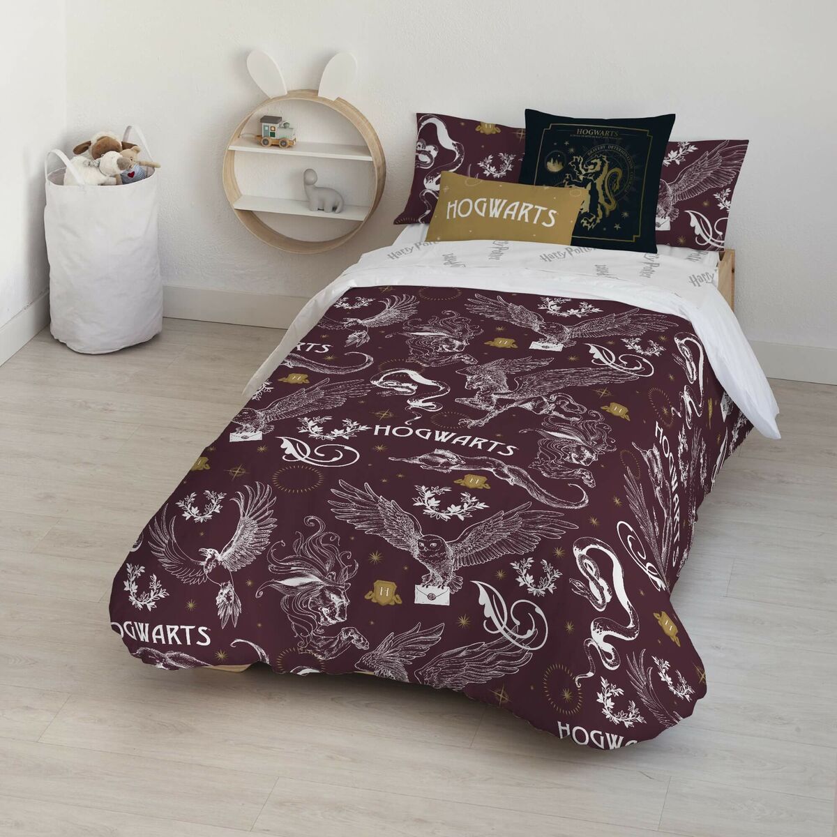 Påslakan Harry Potter Creatures Multicolour 175 Trådar 180 x 220 cm Säng 105 - 4