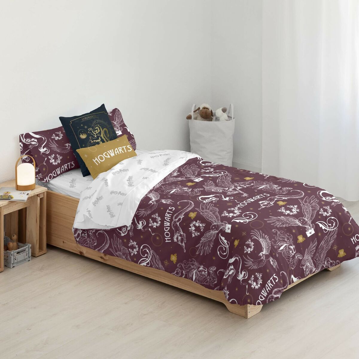 Påslakan Harry Potter Creatures Multicolour 175 Trådar 180 x 220 cm Säng 105 - 5