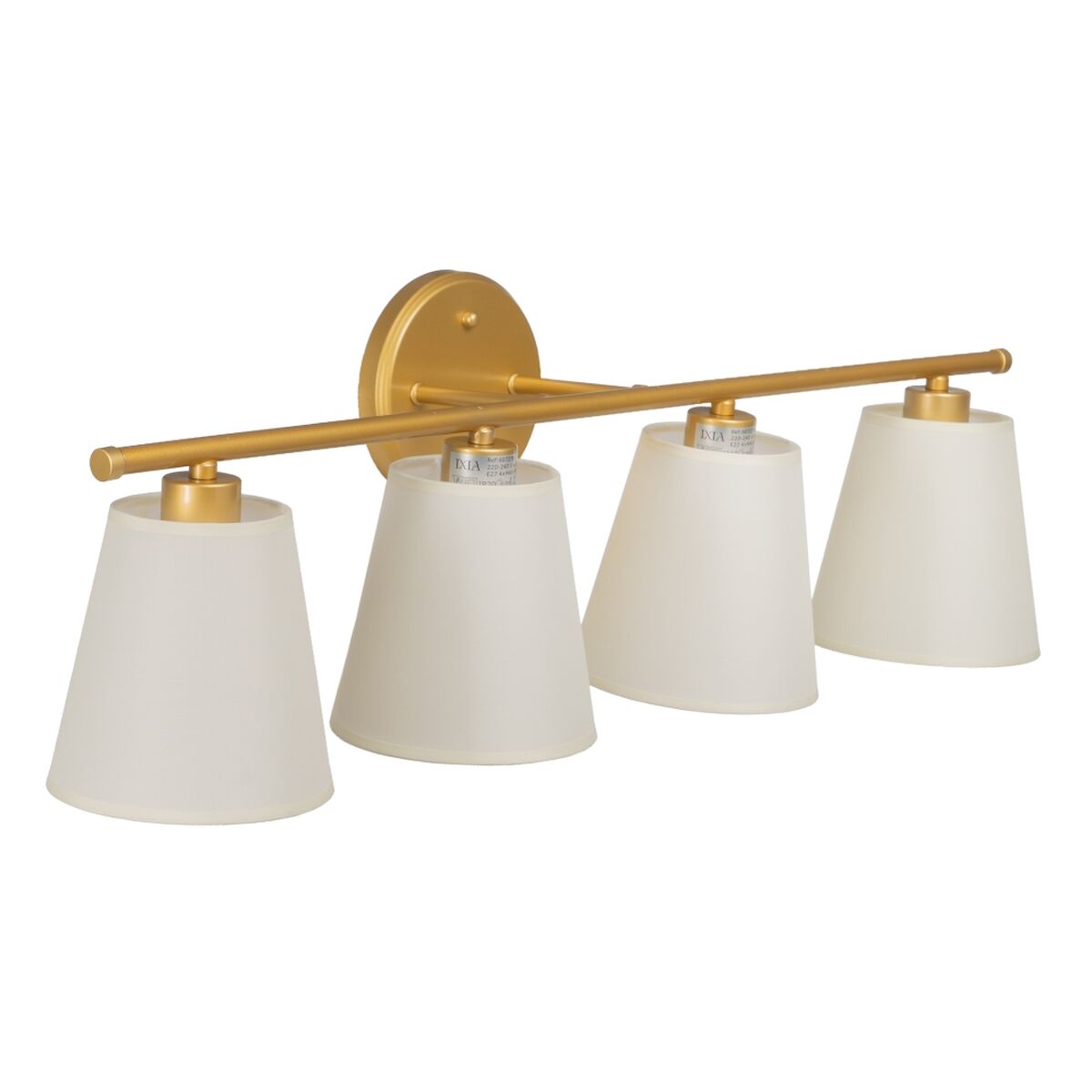 Vägglampa 82 x 20 x 25 cm Gyllene Metall Modern