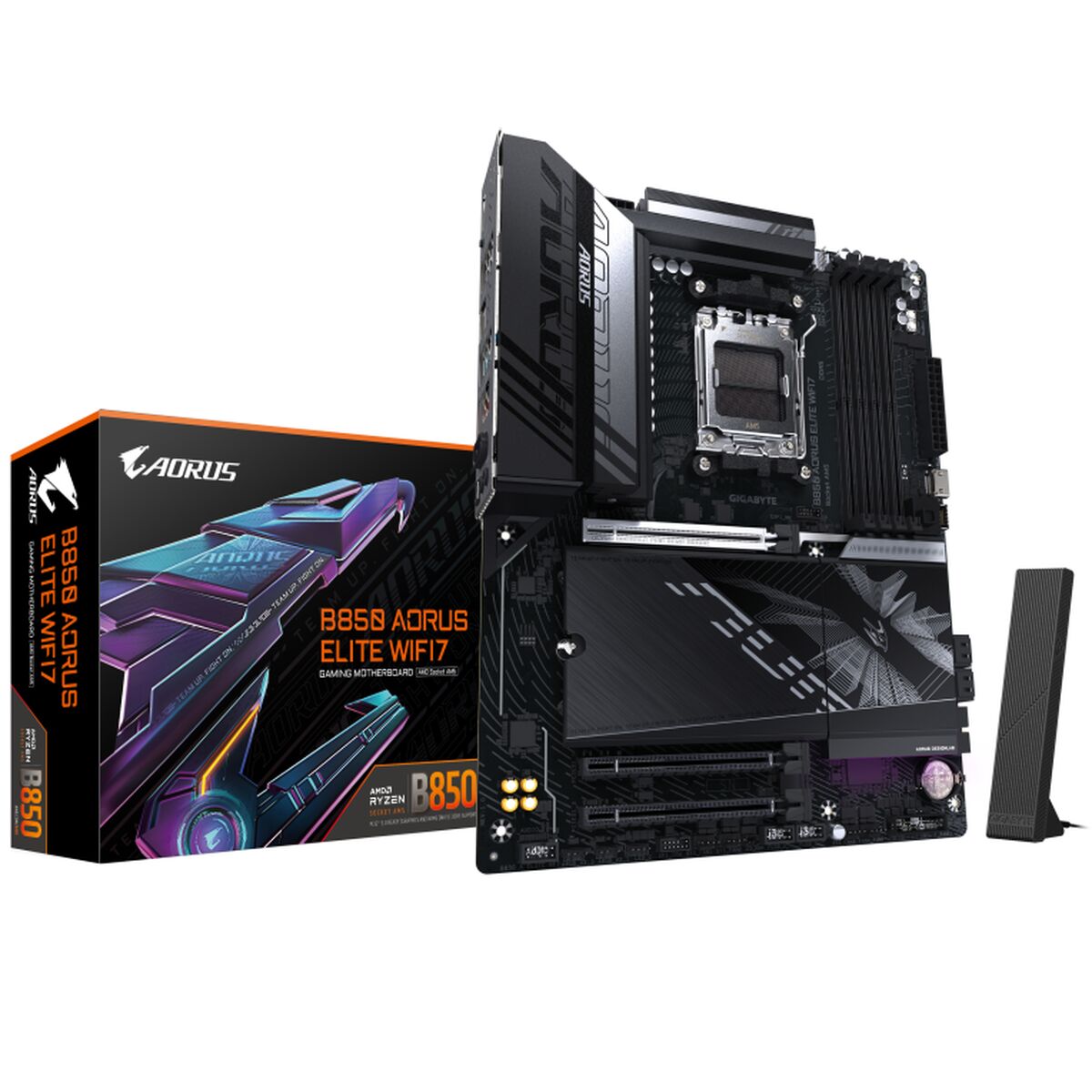 Moderkort Gigabyte B850 A ELITE WF7 Intel Wi-Fi 6 AMD AM5