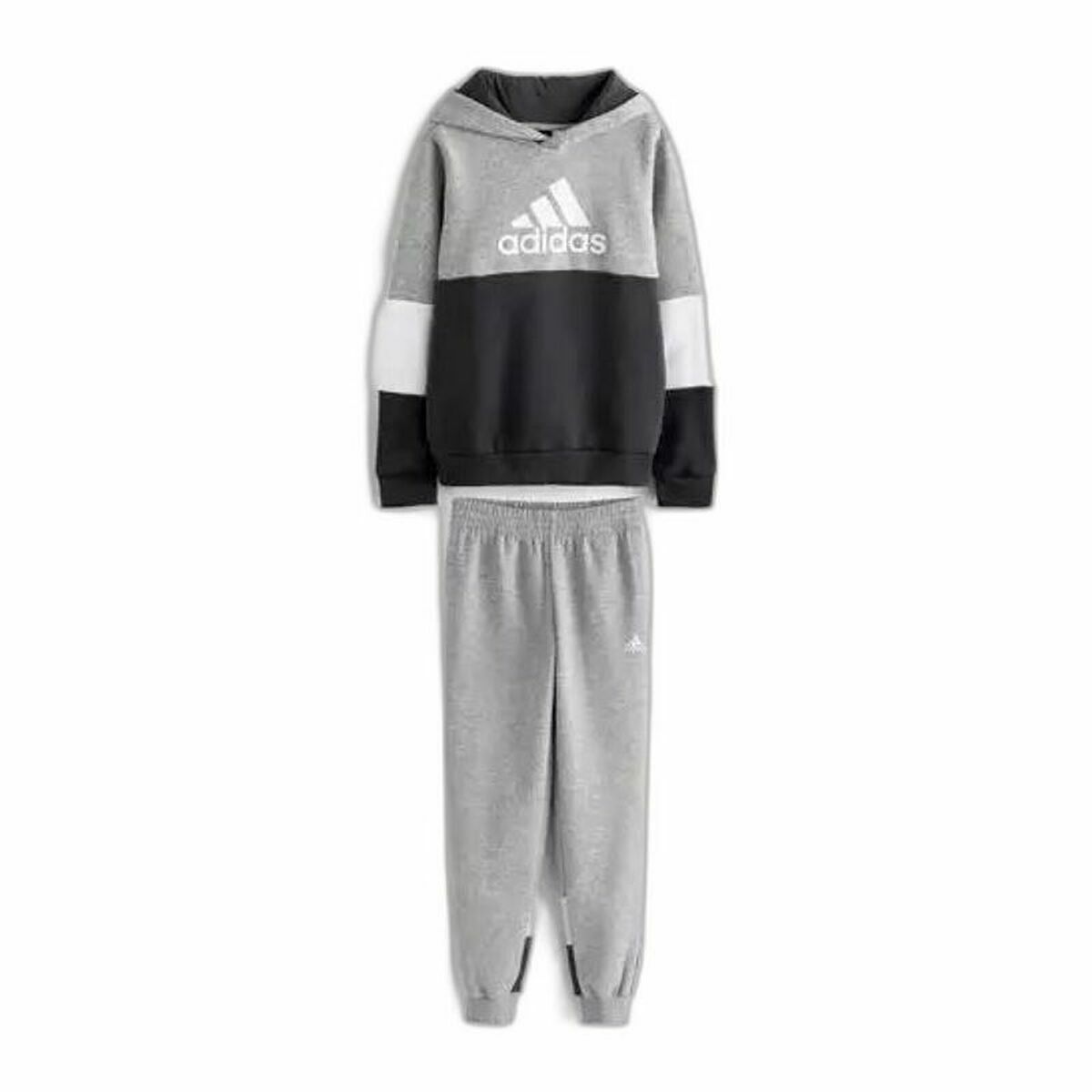 Träningskläder, Barn Adidas  Colourblock Fleece Grå - 4