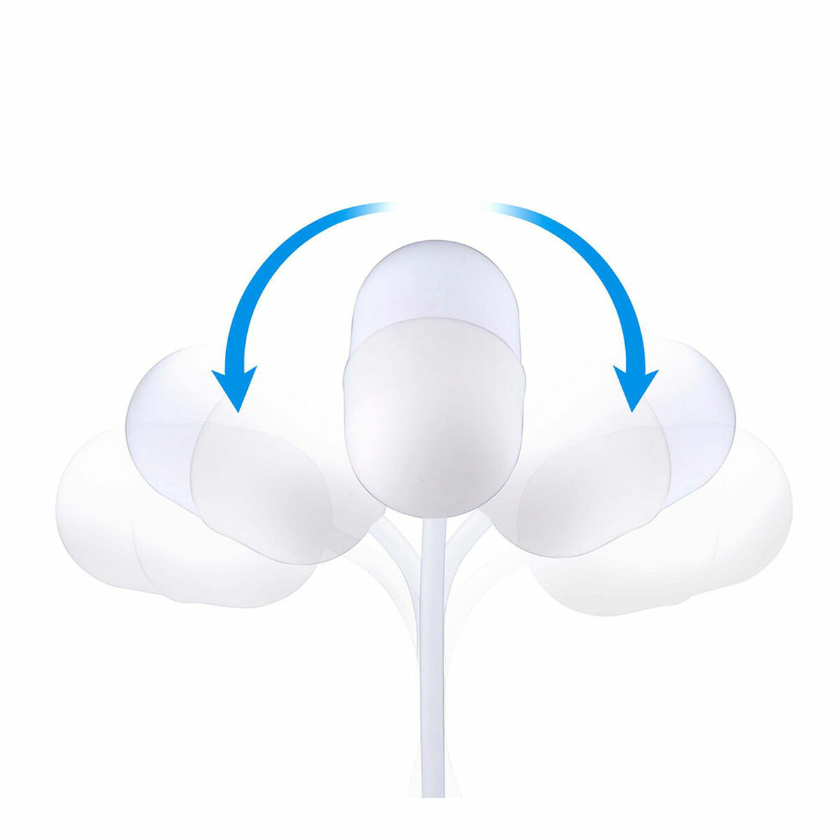 LED-lampa med högtalare och trådlös laddare Grundig Vit 10 W 50 lm Ø 12 x 26 cm Plast 3 i 1 - 3