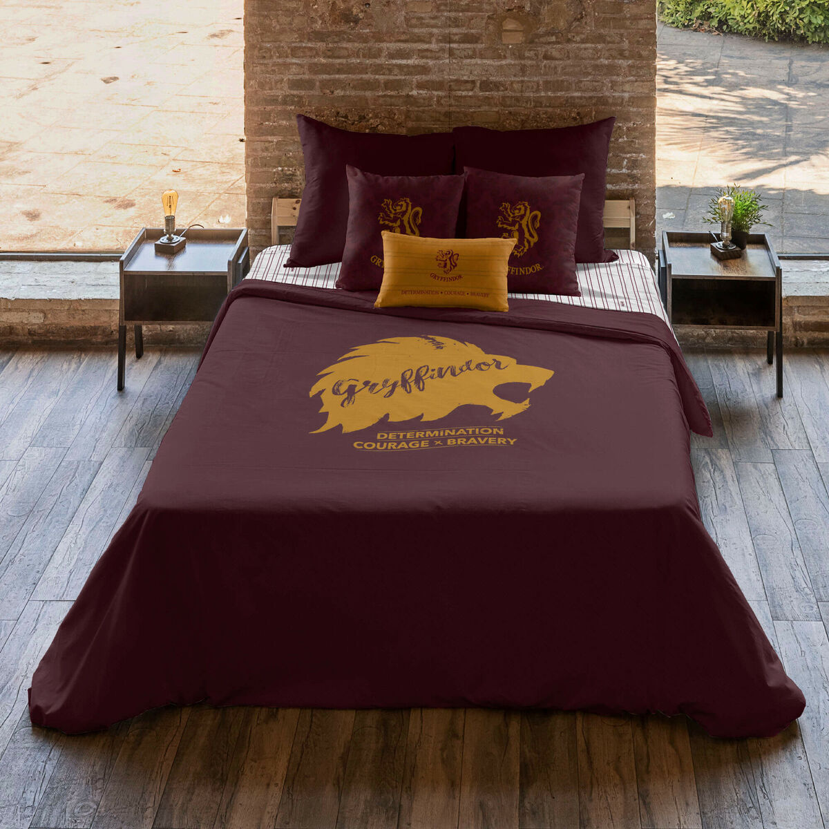 Påslakan Harry Potter Gryffindor Values Multicolour 175 Trådar 155 x 220 cm Säng 90 - 3