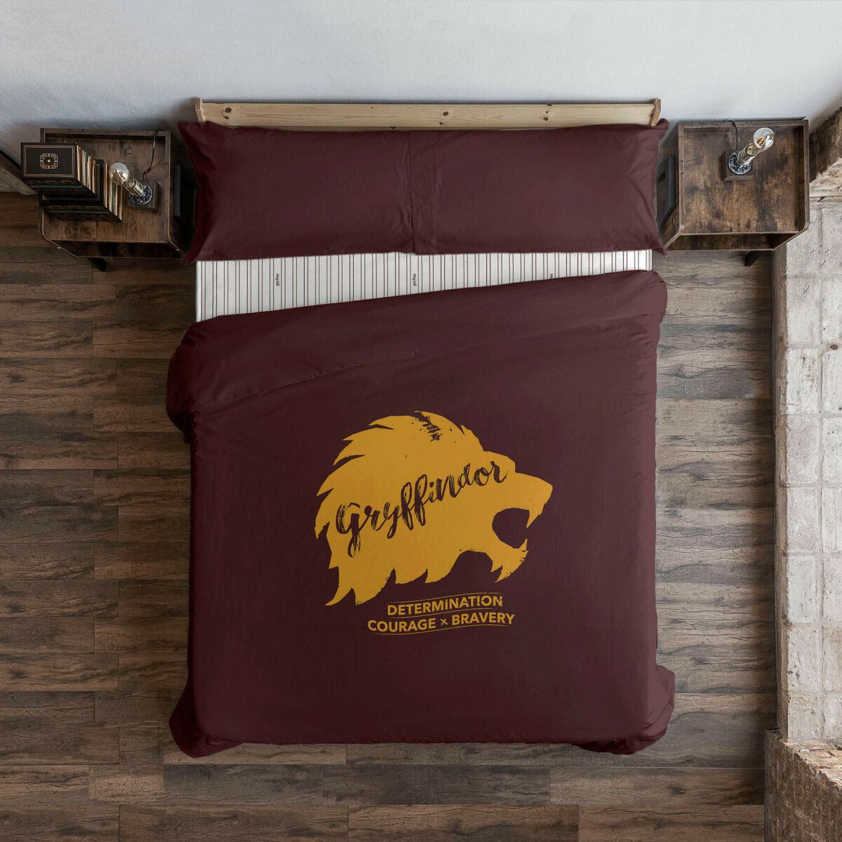 Påslakan Harry Potter Gryffindor Values Multicolour 175 Trådar 155 x 220 cm Säng 90 - 2