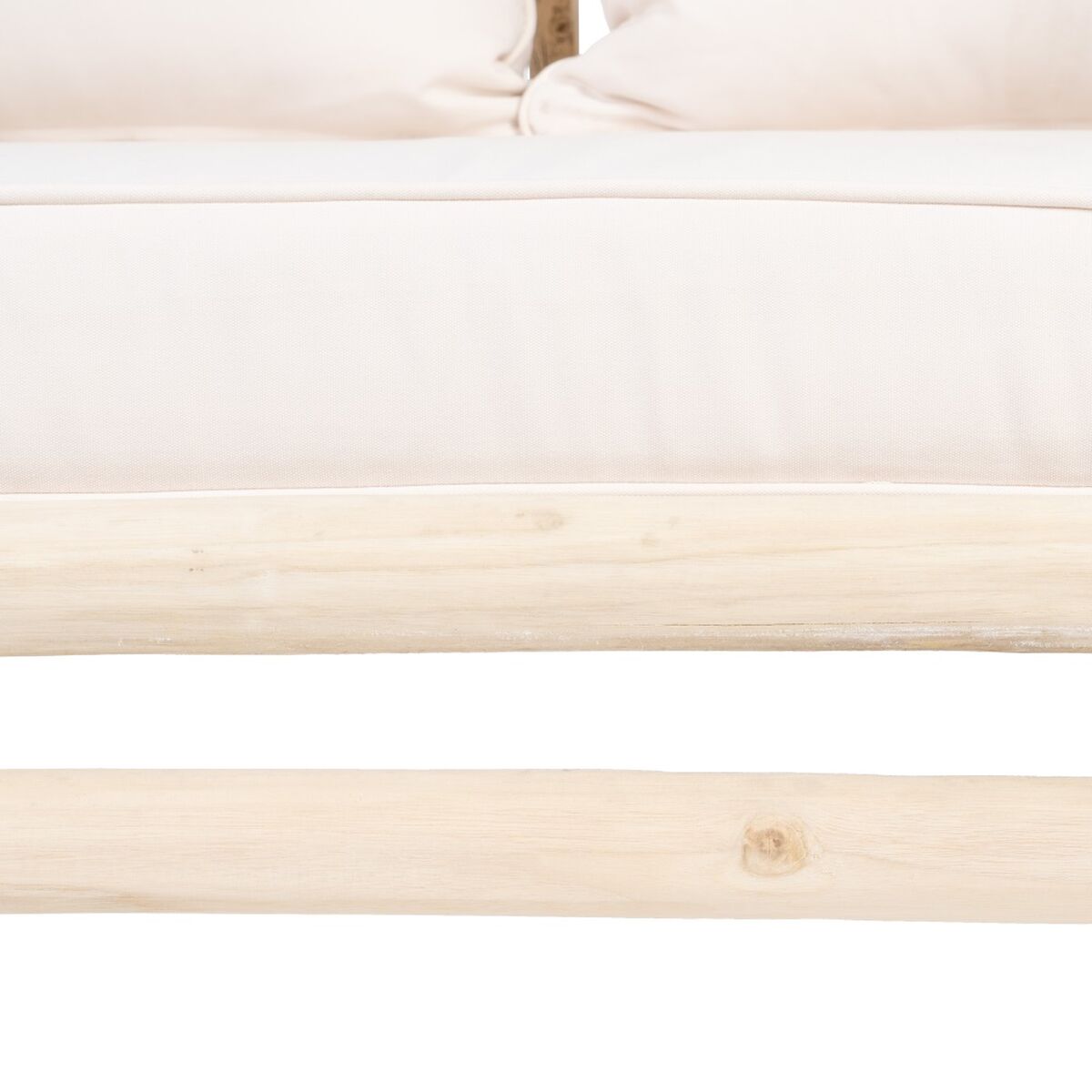 2-mans soffa AKAR 131 x 80 x 77,5 cm Naturell teakträ - 6
