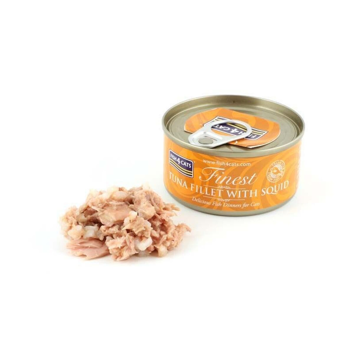 Kattmat FISH4DOGS FISH4CATS Tuna fillet with squid Fisk 70 g - 2