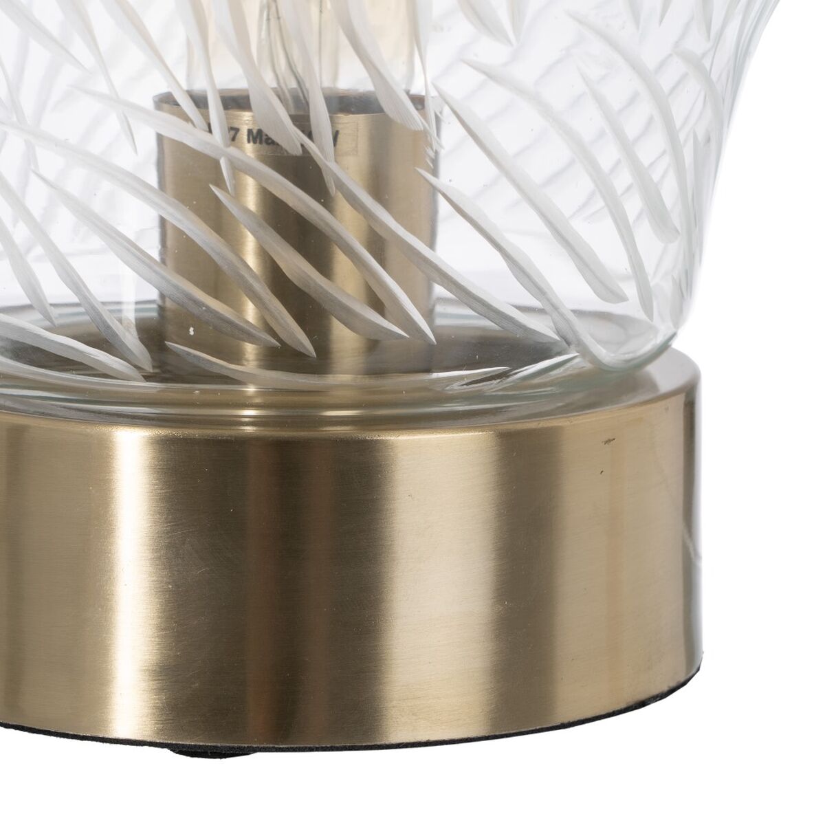 Bordslampa Gyllene Metall Glas Mässing Järn 40 W 220 V 240 V 220-240 V 18 x 18 x 25 cm - 3