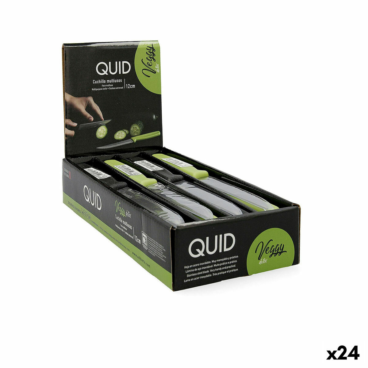 Kökskniv Quid Veggy Metall Bakelit 12 cm (Pack 24x) - 11
