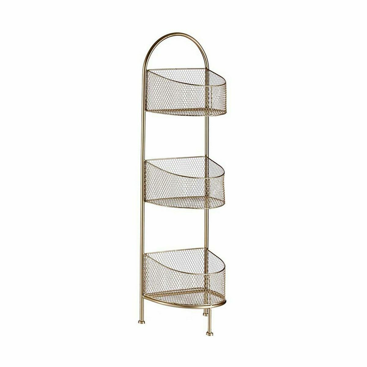 Bokhylla Gift Decor Gyllene Metall 21,2 x 97 x 28,5 cm (4 antal) - 3