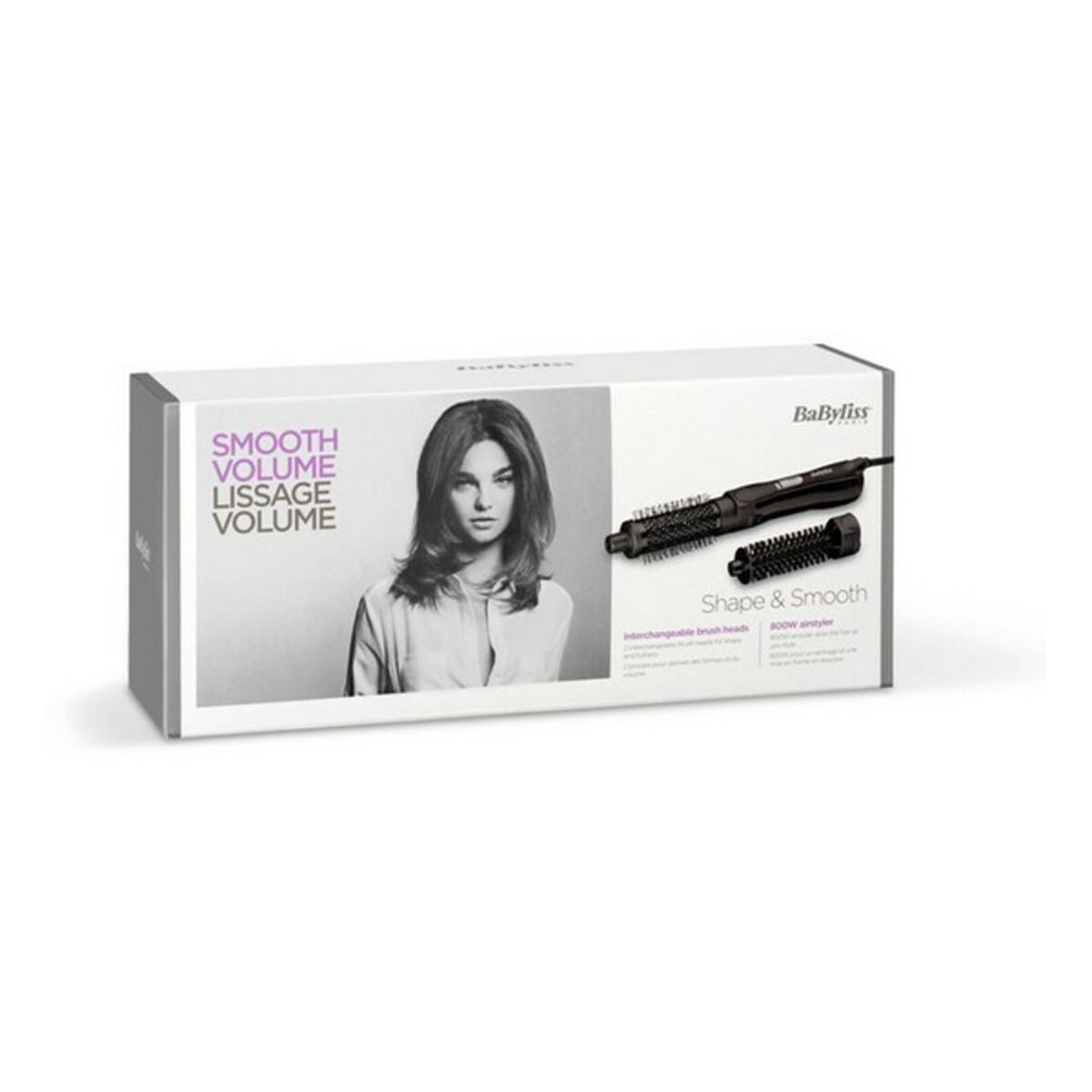 Värmeborste AS82E Babyliss AS82E Elektrisk (2 antal) 800W (3 pcs) - 2